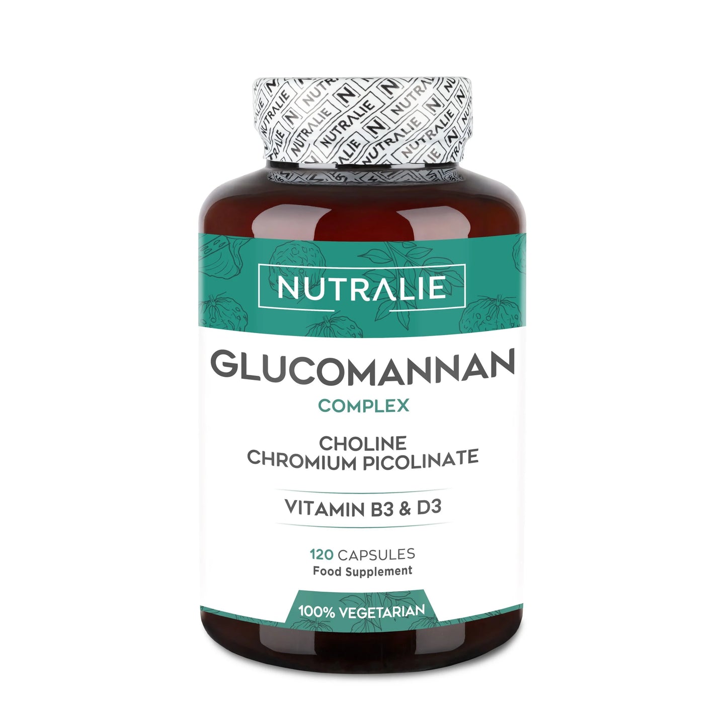 Glucomanano Complex - 120 cápsulas - Nutralie