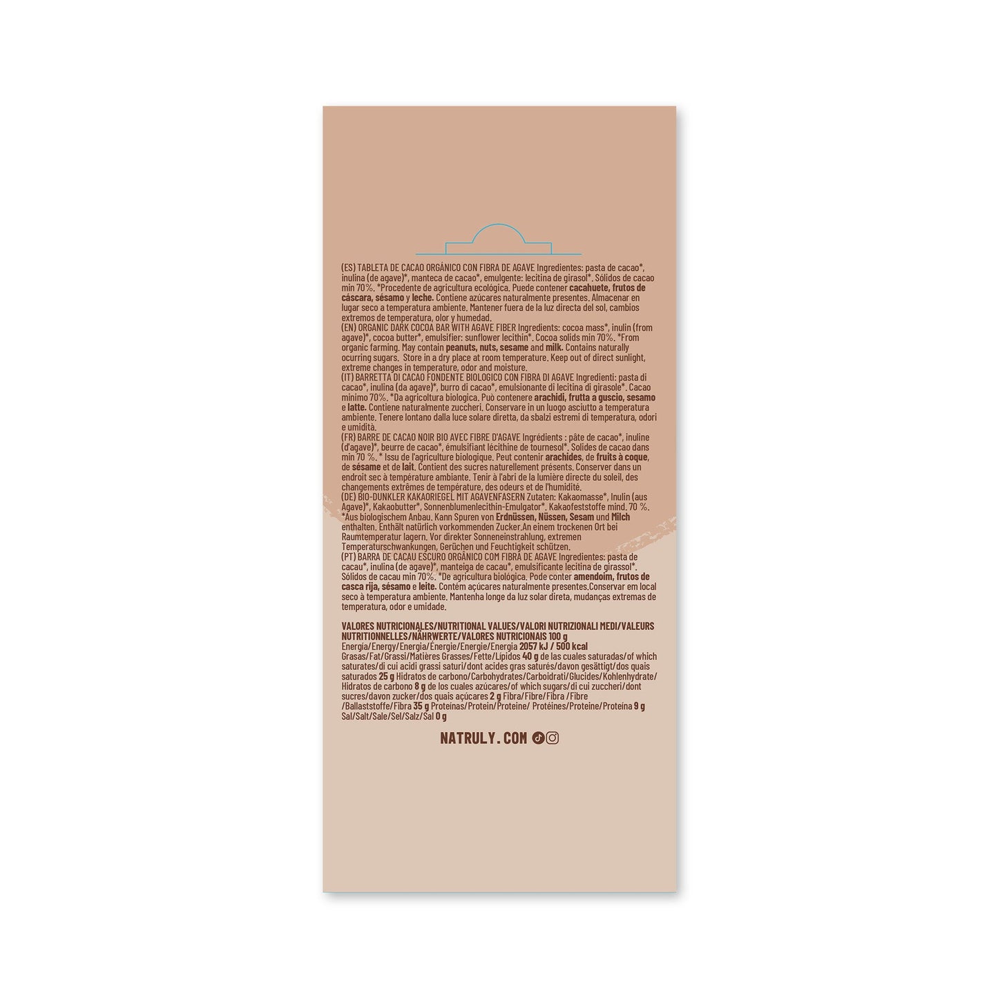 Chocolicious Negro - 85 gramos - Natruly