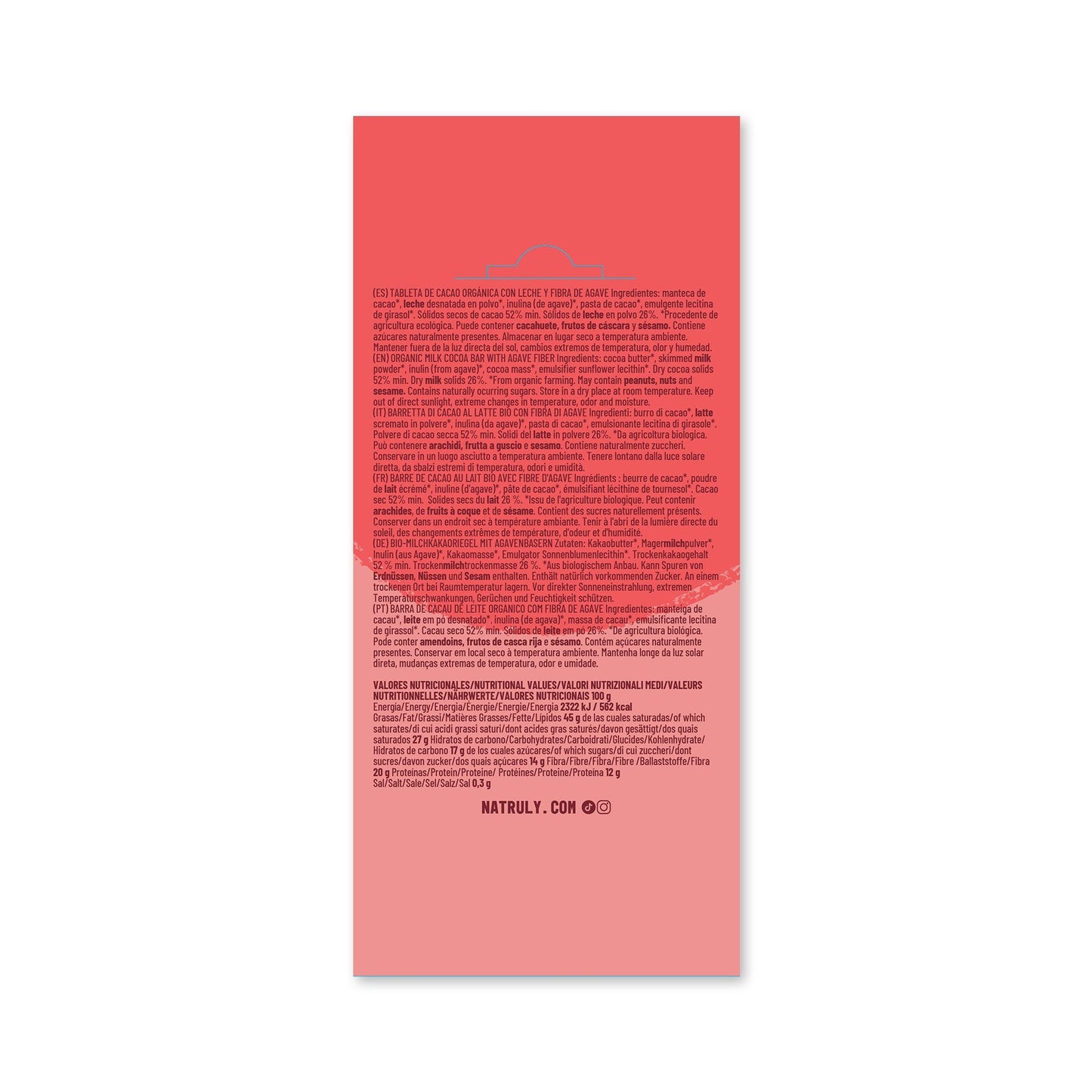 Chocolicious con Leche - 85 gramos - Natruly