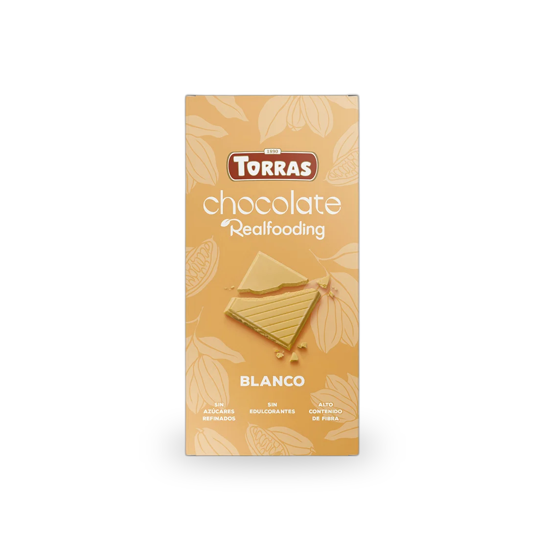 Chocolate blanco con dátiles Realfoodind - 100 gramos - Torras