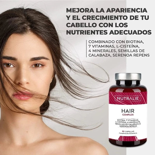 Hair complex - 90 cápsulas - Nutralie