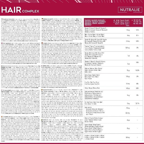 Hair complex - 90 cápsulas - Nutralie