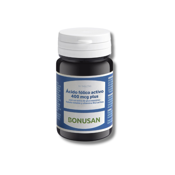 Acido Folico Activo 400 mcg Plus - 90 comprimidos - Bonusan