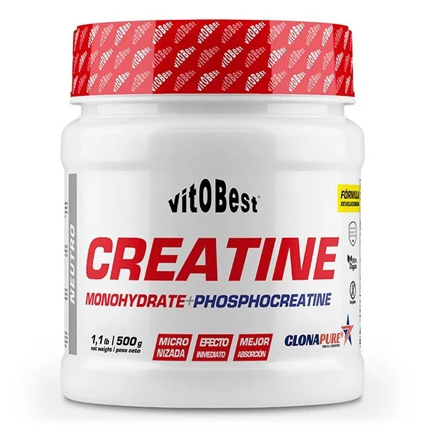 Creatina Clonapure® (Creatina monohidrato + Fosfocreatina + Fosfato) en polvo - Vitobest