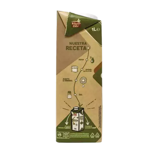 Bebida de avena sin gluten BIO - 1 litro - La Finestra