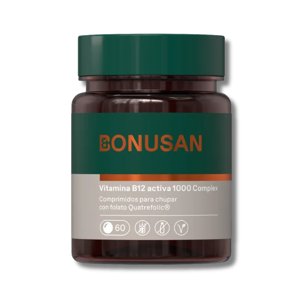 Vitamina B12 (1000 mcg) activa - 60 comprimidos - Bonusan