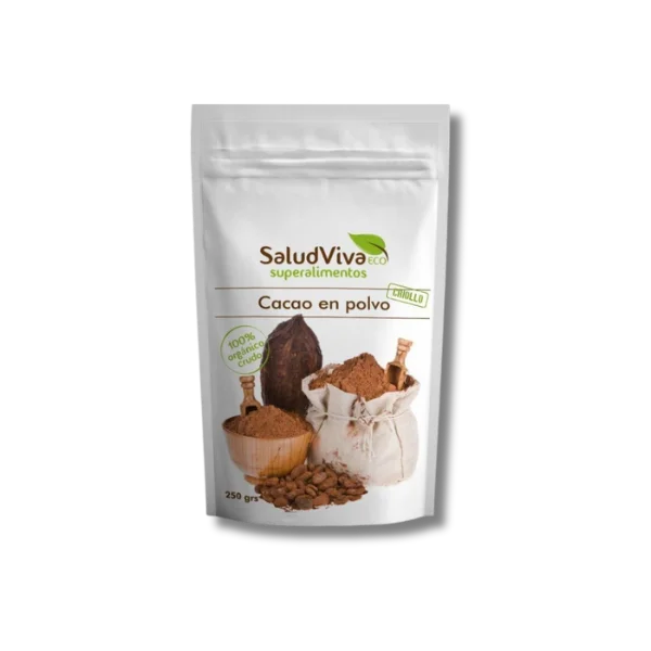 Cacao criollo en Polvo ECO - 250 gramos - Salud Viva