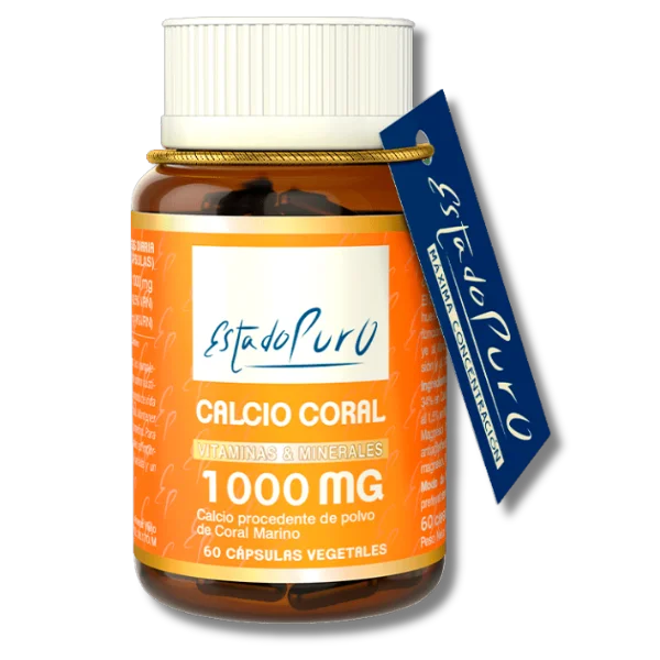 Estado Puro Calcio Coral (1000 mg) - 60 cápsulas vegetales - Tongil
