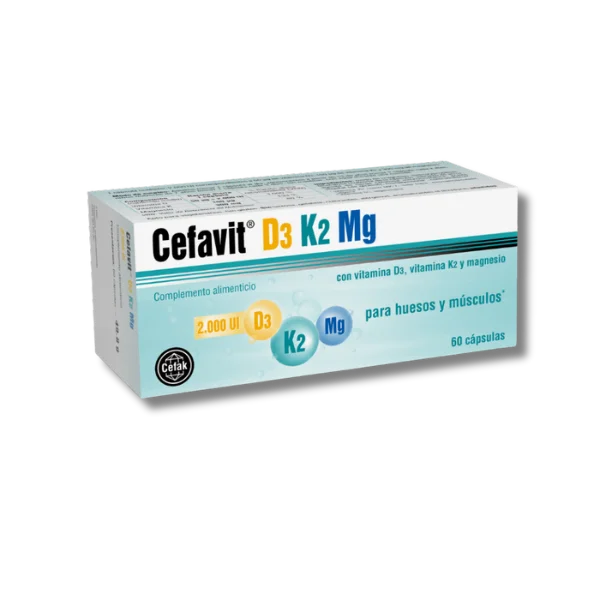 Cefavit D3 K2 Mg - 60 cápsulas - Cobas