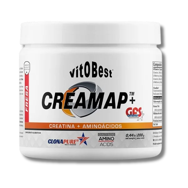 Creamap + GFS Aminos Powder Fresa - 200 gramos - Vitobest