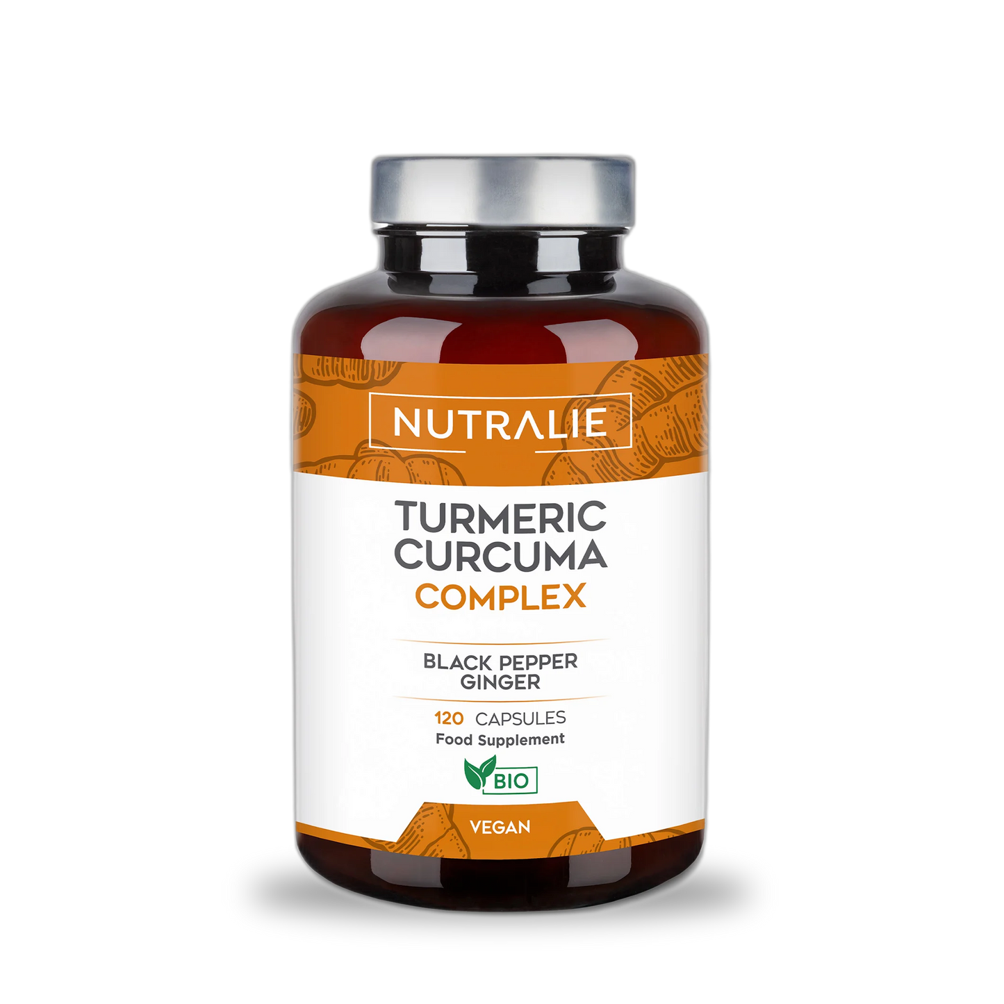 Cúrcuma complex - 120 cápsulas - Nutralie