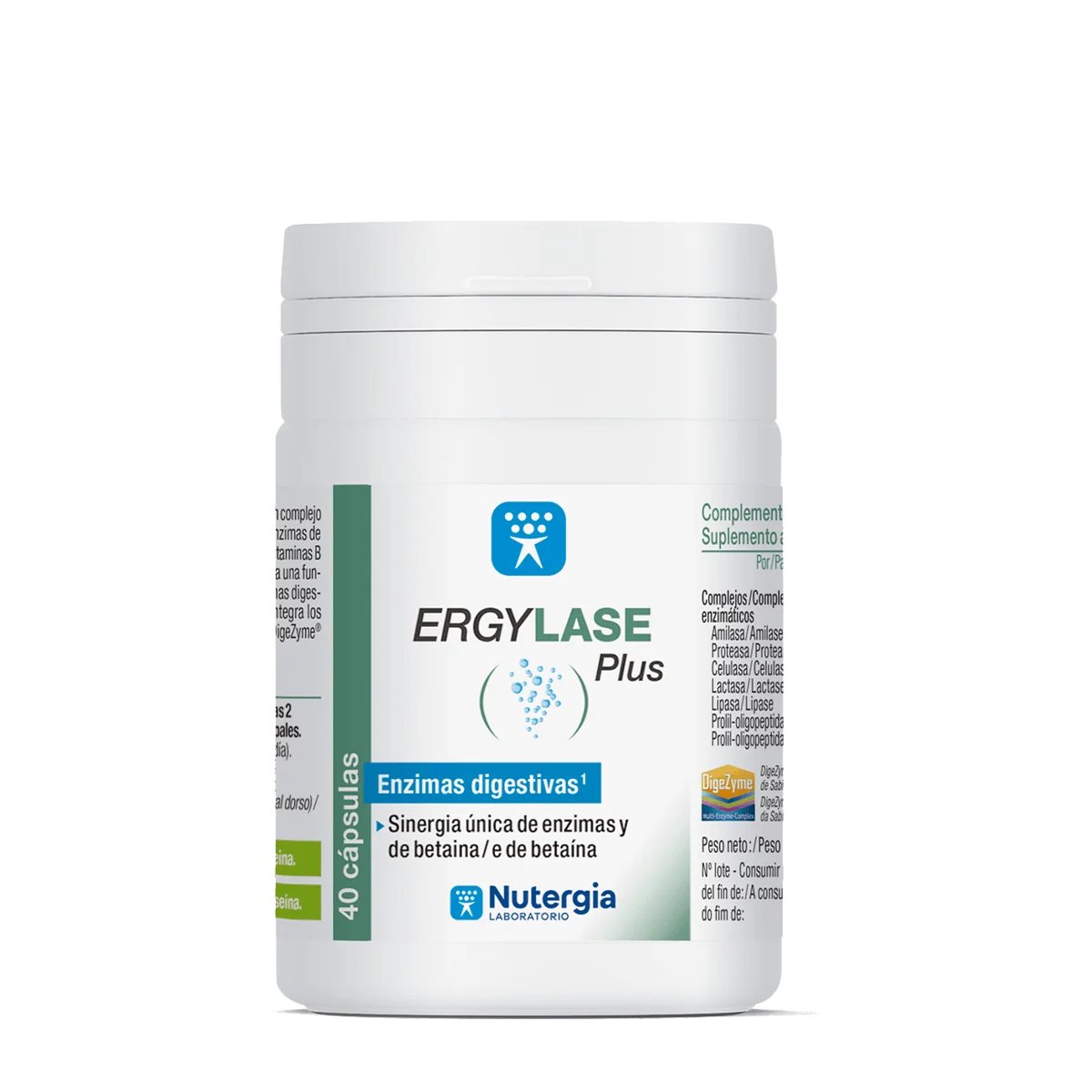 ERGYLASE Plus - 40 cápsulas - Nutergia