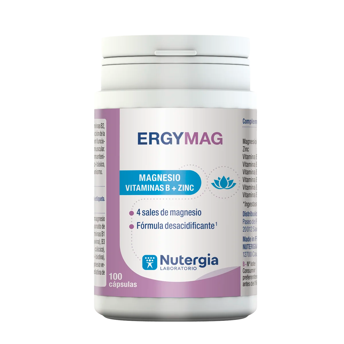 Ergymag - 100 Cápsulas - Nutergia