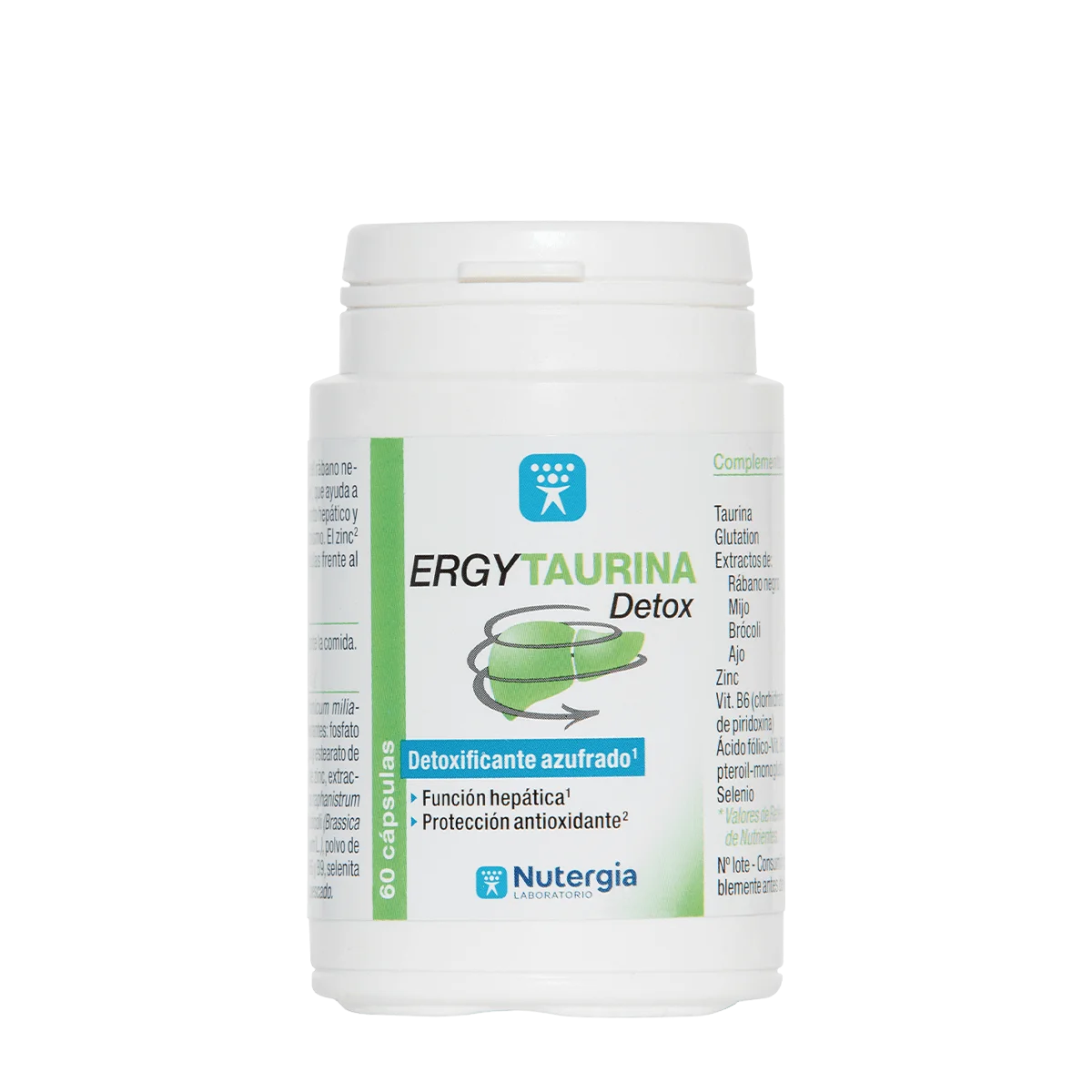ERGYTAURINA Detox - 60 cápsulas - Nutergia