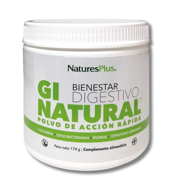 GI Natural en Polvo Bienestar Digestivo Sin Gluten - 174 gramos - Nature's Plus