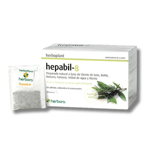 Hepabil-8 - 20 filtros - Herbora