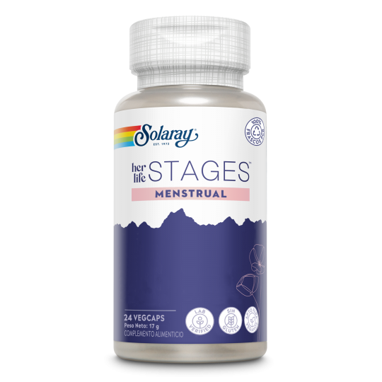 Her life Stages MENSTRUAL - 24 cápsulas vegetales - Solaray
