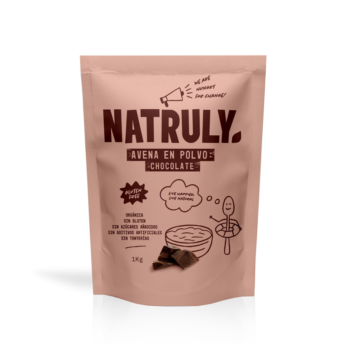 Avena en Polvo Chocolate BIO - 1000 gramos - Natruly