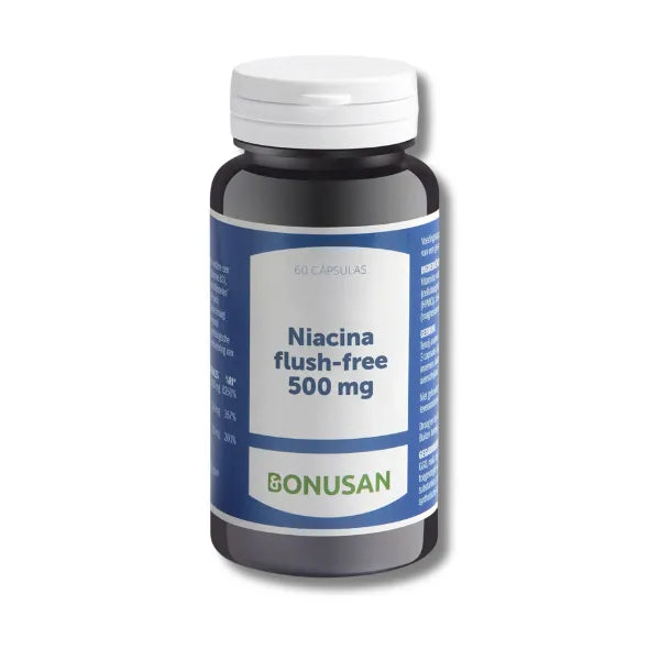 Niacina Flush-Free 500 mg - 60 cápsulas - Bonusan