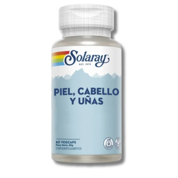 Piel Cabello y Uñas - 60 cápsulas - Solaray