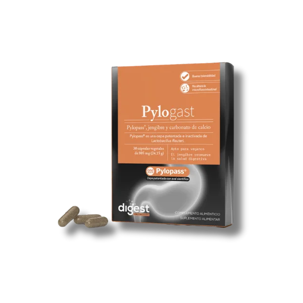 Pylogast - 30 cápsulas vegetales - Herbora