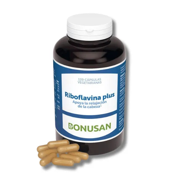 Riboflavina Plus - 120 cápsulas - Bonusan