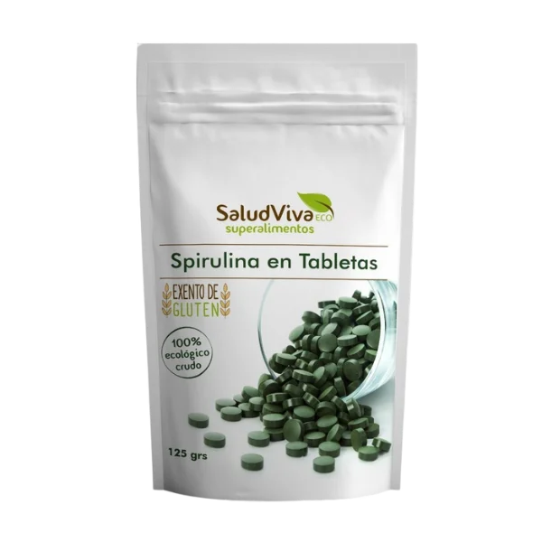 Spirulina en tabletas BIO - 125 gramos - Salud Viva