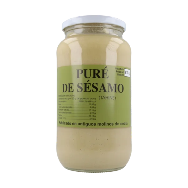 Tahin puré sésamo blanco sin sal - 870 gramos - Sain