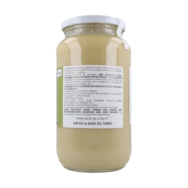 Tahin puré sésamo blanco sin sal - 870 gramos - Sain