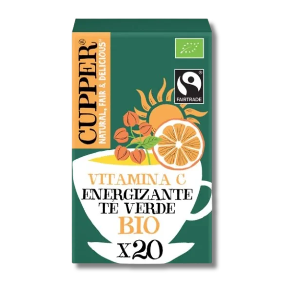 Té verde energizante (BIO) - 20 bolsas - Cupper
