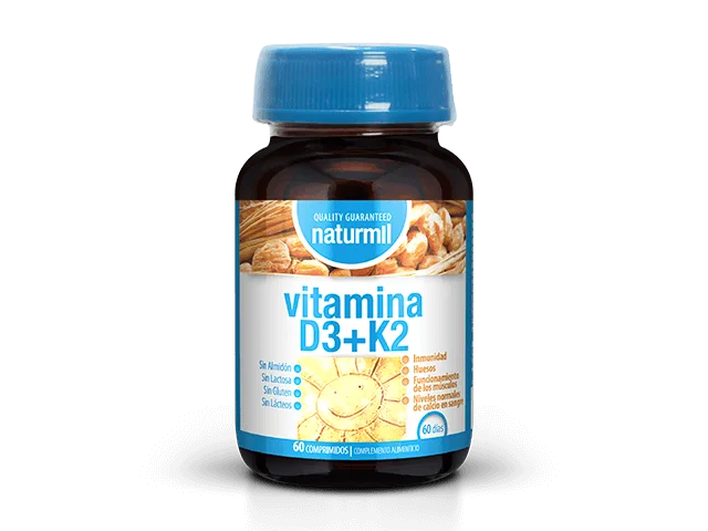 VITAMINA D3+K2 - 60 comprimidos - Naturmil