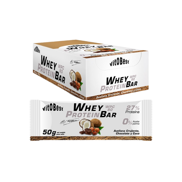 Whey Bar Avellana, Chocolate y Coco by Torreblanca - Vitobest