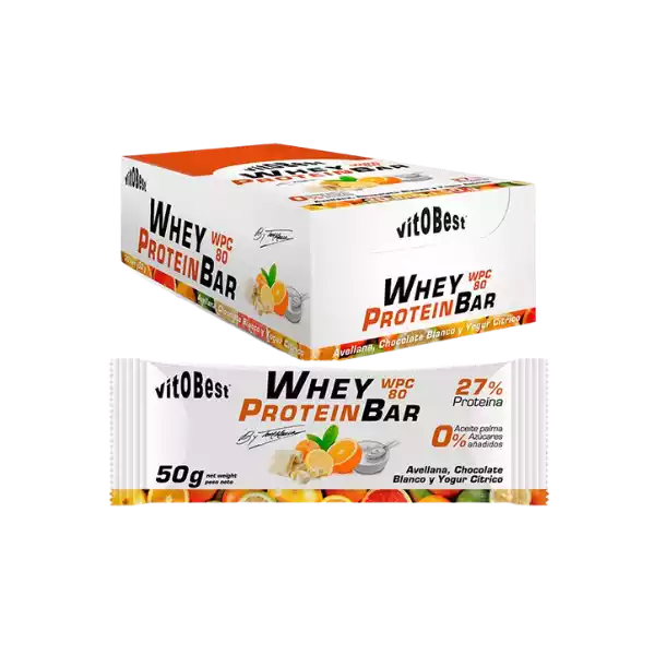 Whey Bar Avellana, Chocolate y Yogur Cítrico by Torreblanca - Vitobest