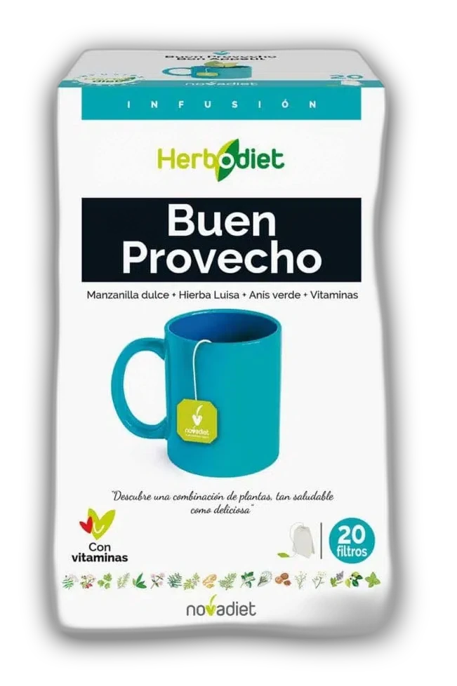 Herbodiet Buen provecho - 20 filtros - Nova Diet