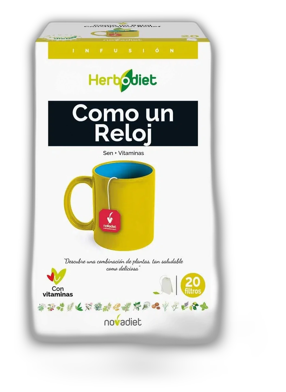 Herbodiet Como un reloj - 20 filtros - Nova Diet