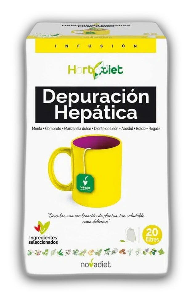 Herbodiet depuración hepática - 20 filtros - Nova Diet