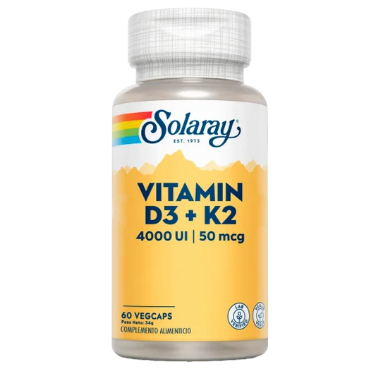 Vitamina D3 + K2 (MK7) - Solaray