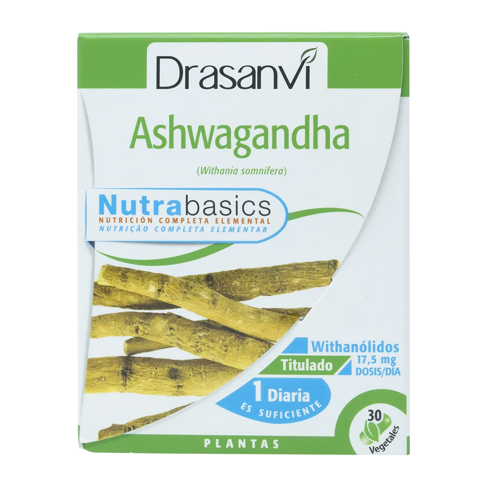 Nutrabasics Ashwagandha - 30 Cápsulas - Drasanvi