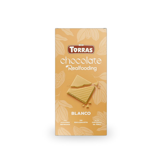 Chocolate blanco con dátiles Realfoodind - 100 gramos - Torras