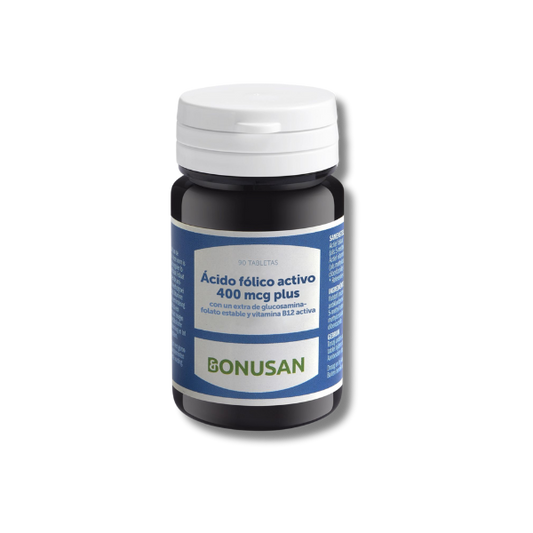 Acido Folico Activo 400 mcg Plus - 90 comprimidos - Bonusan