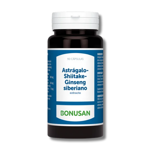 Astragalo, Shiitake y Ginseng Siberiano Extracto - 90 cápsulas - Bonusan