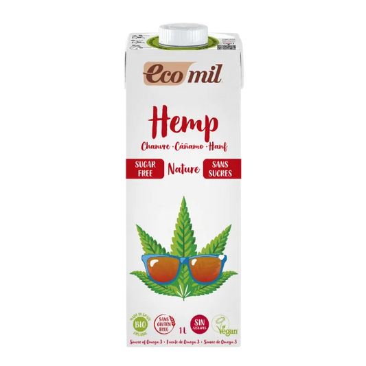 Bebida vegetal de Cañamo (Hemp) Nature (Sin Azucar) BIO - 1 litro - Ecomil