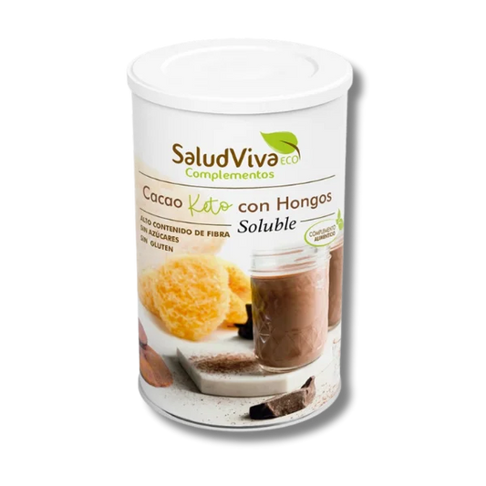 Cacao keto en polvo con hongos (ECO) - 200 gramos - Salud Viva