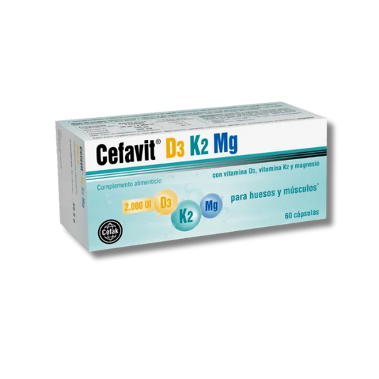 Cefavit D3 K2 Mg - 60 cápsulas - Cobas