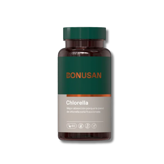 Chlorella de pared celular rota - 60 cápsulas - Bonusan