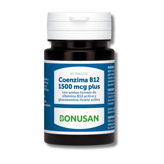 Coenzima B12 - 1500 mcg - 90 comprimidos - Bonusan