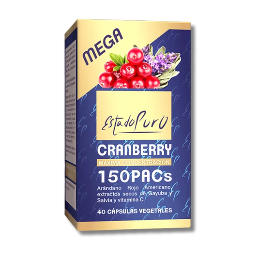 Estado Puro Cranberry Mega (150) - 40 cápsulas - Tongil