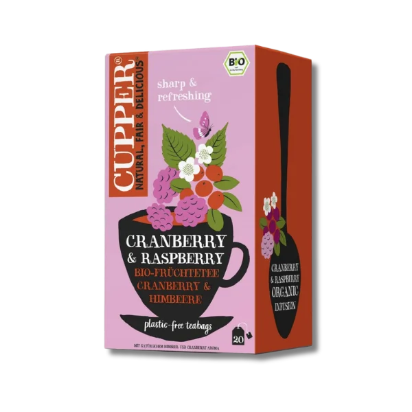 Infusión arándano y frambuesa (BIO) - 20 bolsas- Cupper