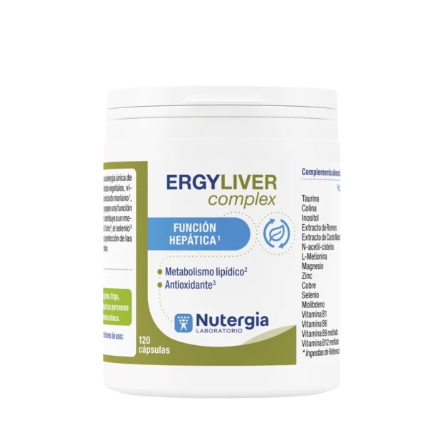 ERGYLIVER Complex - 120 cápsulas - Nutergia