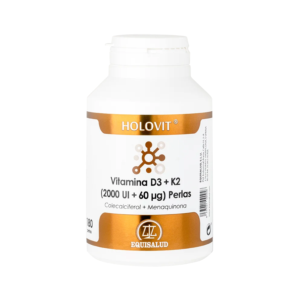 Holovit Vitamina D3 2.000 Ui + K2 60 µg (Colecalciferol + Menaquinona (Mk-7)) - Equisalud